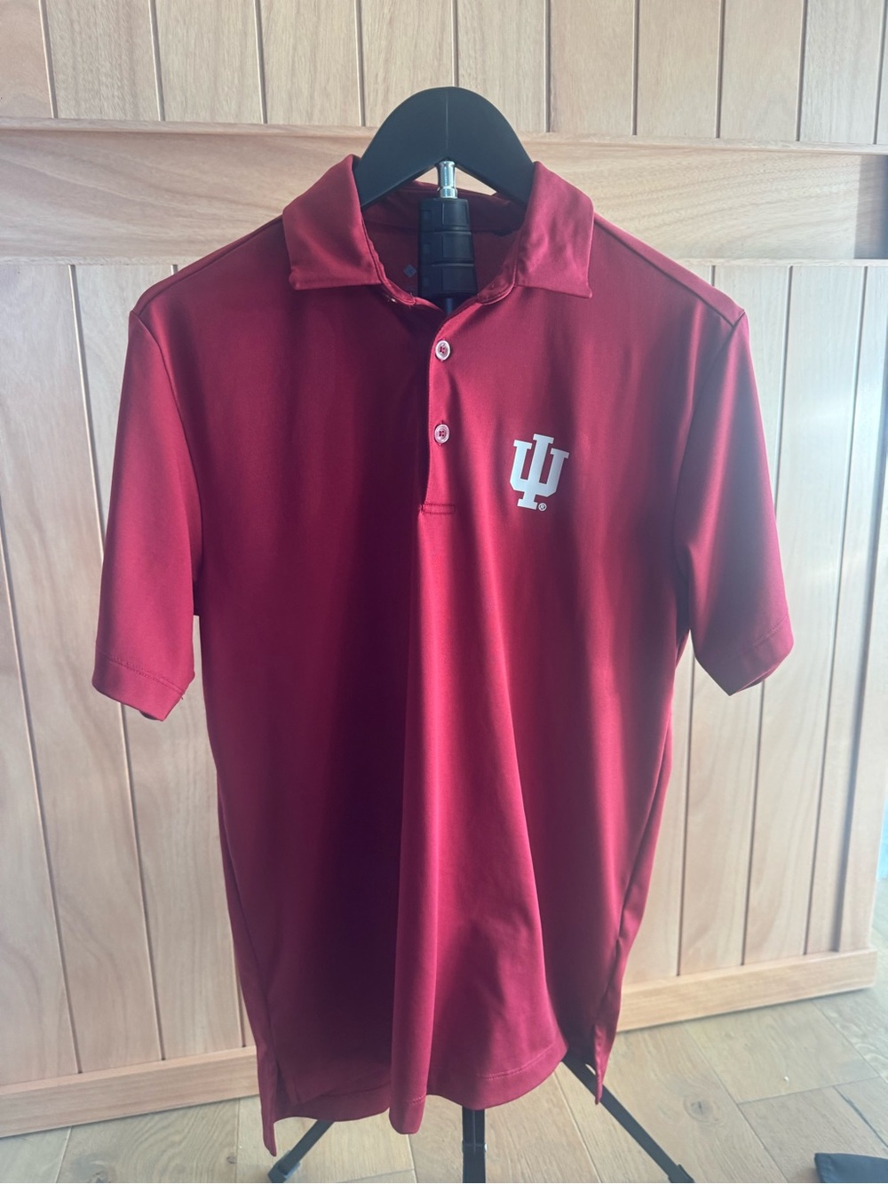 Men's Columbia Crimson Indiana Hoosiers Omni-Wick Drive Polo